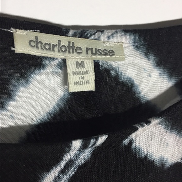 CR Black and White Tie-Dye Top - Picture 3 of 4